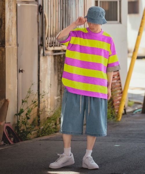 「improves」 「GRAFFITI」半袖Tシャツ FREE パープル メンズ_画像7