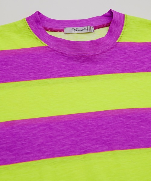 「improves」 「GRAFFITI」半袖Tシャツ FREE パープル メンズ_画像8