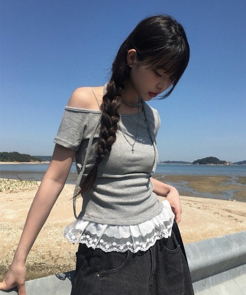 anyonemore ノースリーブトップス FREE アイボリー レディース