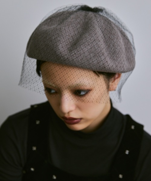 PERNA（ペルナ） 帽子 ベレー帽 チュールベレー帽 レディース