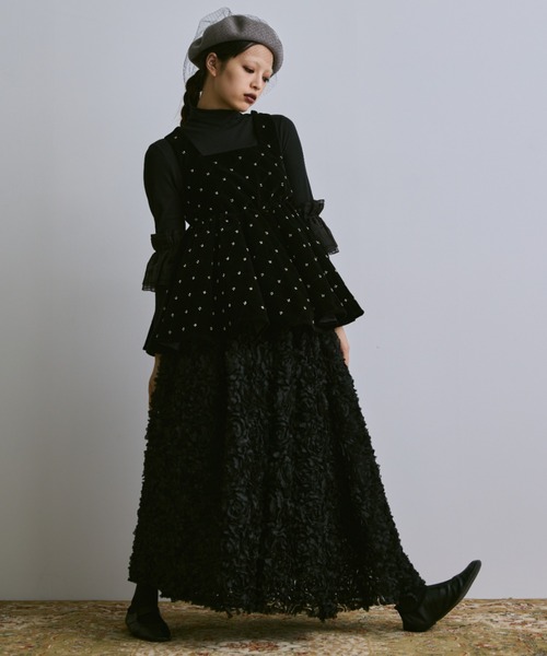 PERNA（ペルナ） 帽子 ベレー帽 チュールベレー帽 レディース