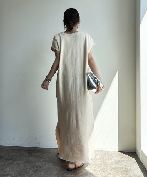 「DouDou」 ノースリーブワンピース FREE ブラウン レディース_画像5