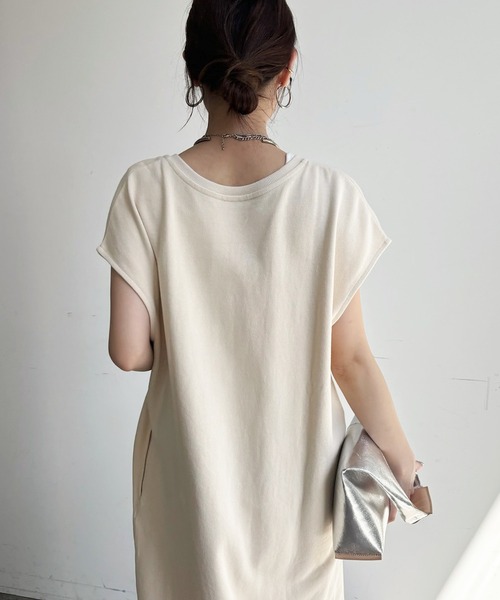 「DouDou」 ノースリーブワンピース FREE ブラウン レディース_画像6