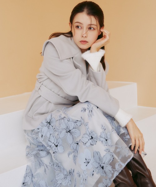 処分価格☆アイボリーホワイト　グレージュ　シルバーブルー　ミンク　ショートコート 処分価格☆アイボリーホワイト グレージュ シルバーブルー ミンク