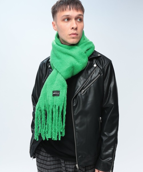 WOODENDOLL マフラー (ウッディンドール) 無地 シャギー マフラー