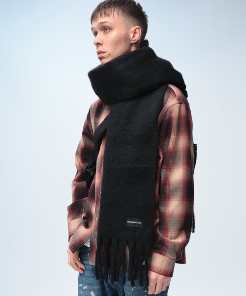 WOODENDOLL マフラー (ウッディンドール) 無地 シャギー マフラー