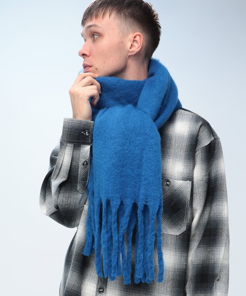 WOODENDOLL マフラー (ウッディンドール) 無地 シャギー マフラー