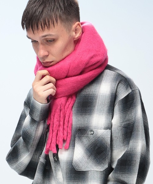 WOODENDOLL マフラー (ウッディンドール) 無地 シャギー マフラー