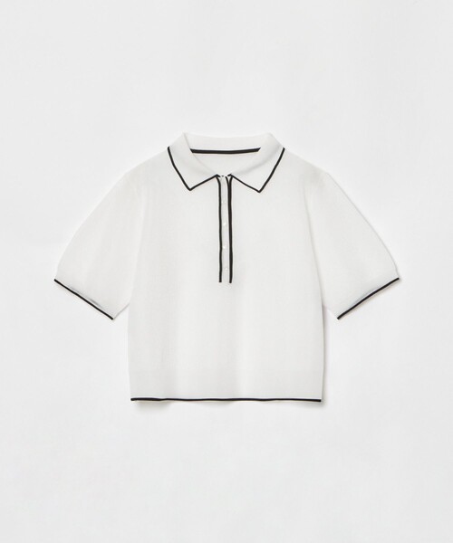 [LOULOU WILLOUGHBY] короткий рукав вязаный 2 черный женский 