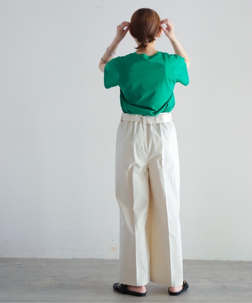 「NOMBRE IMPAIR」 半袖Tシャツ FREE グリーン レディース_画像3