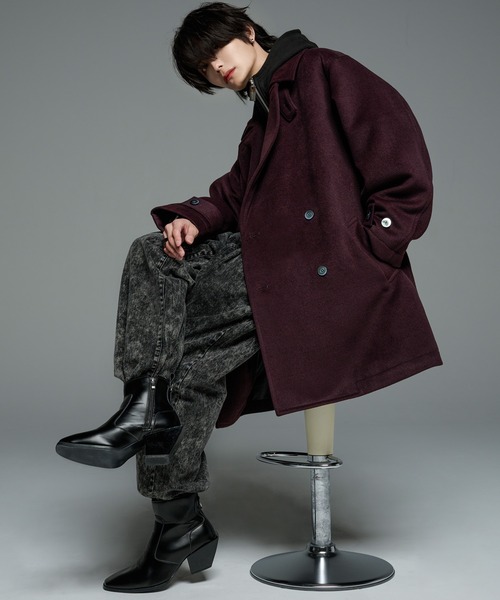 ADRER（アドラー） ピーコート X-SMALL グレー メンズ : ZOZOTOWN