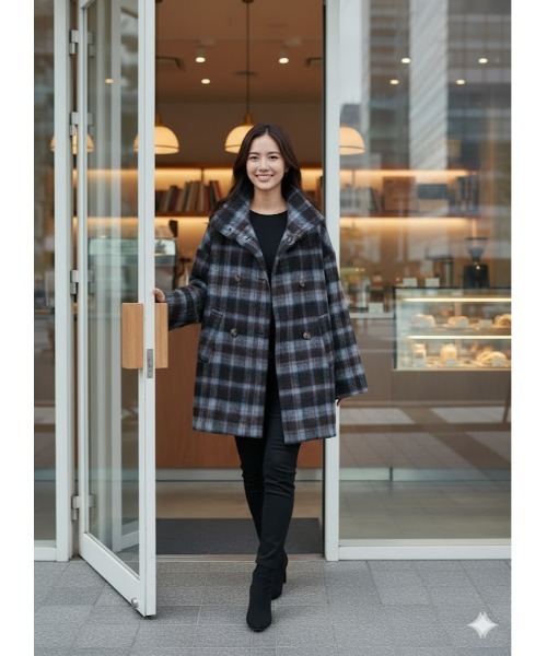 Day and Grade（デイアンドグレイド） コート アウター チェック柄