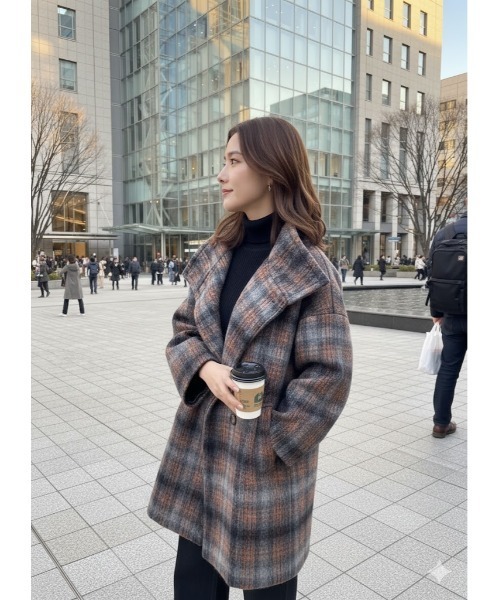 Day and Grade（デイアンドグレイド） コート アウター チェック柄