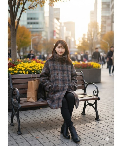 Day and Grade（デイアンドグレイド） コート アウター チェック柄