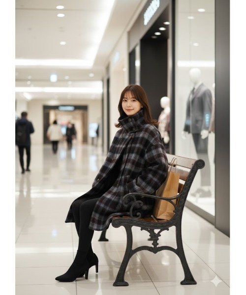 Day and Grade（デイアンドグレイド） コート アウター チェック柄