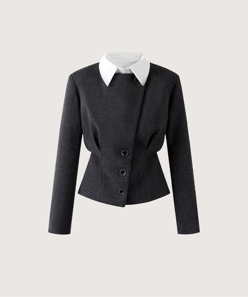 LA POMME jours（ラポミ・ジュール） コート アウター Moveable Collar