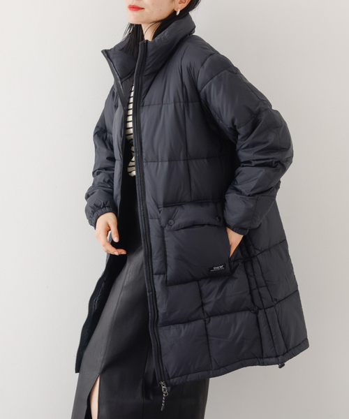 美品✨ロペ ボリュームカラー Aライン ダウンコート ブラック 38 abahouse mavie（アバハウスマヴィ） ステンカラーコート コート