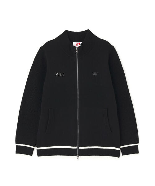 定価41800円【新品】レディースL マスターバニー ニットジャケット黒 裏付きジップアップニットブルゾン | MASTER BUNNY EDITION（マスター