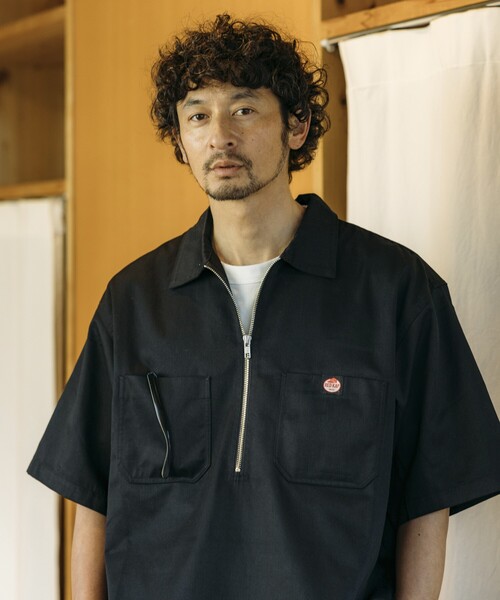 「RED KAP」 半袖シャツ LARGE ベージュ メンズ_画像4