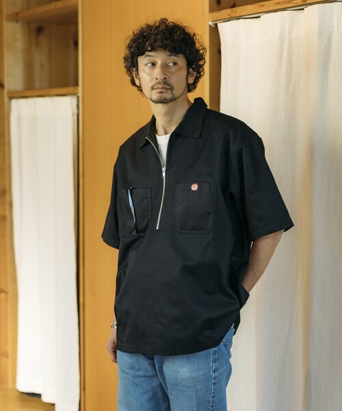 「RED KAP」 半袖シャツ LARGE ベージュ メンズ_画像6