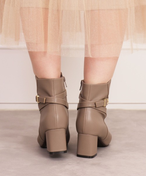 「artemis by DIANA」 ショートブーツ 23.5cm グレー レディース_画像6