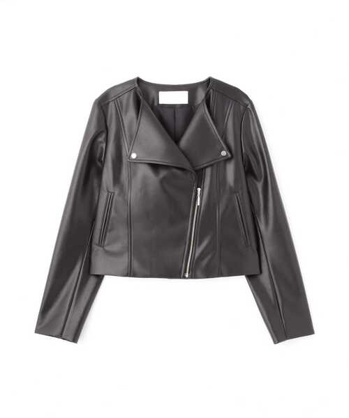 「PROPORTION BODY DRESSING」 ライダースジャケット SMALL ブラック レディース_画像9