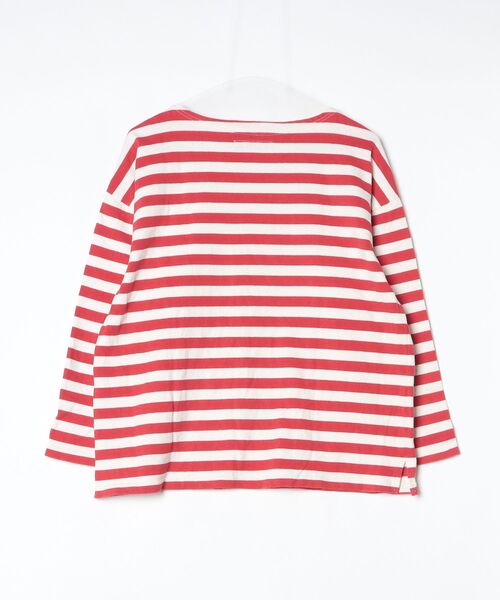 「OMNIGOD」 ボーダー柄長袖カットソー 0 レッド レディース_画像2