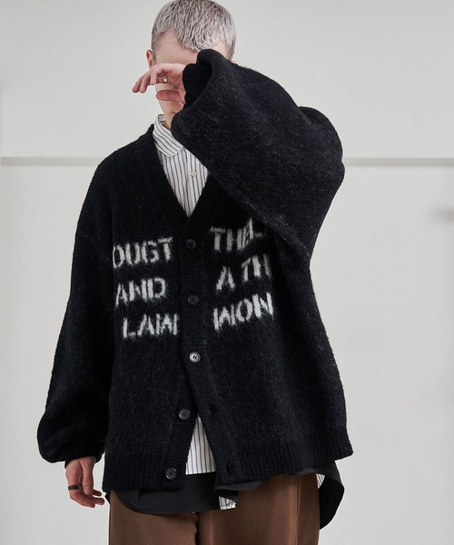 SeeSew カーディガン 「UNISEX」LOGO JQ CARDIGAN/ロゴジャガード