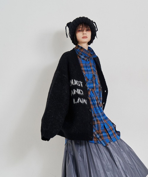 【新品未使用品】seesew LOGO JQ CARDIGAN SeeSew カーディガン 「UNISEX」LOGO JQ CARDIGAN/ロゴジャガード