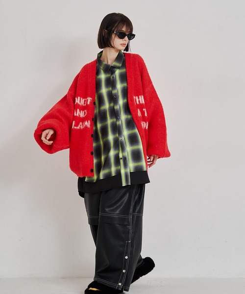 【新品未使用品】seesew LOGO JQ CARDIGAN SeeSew カーディガン 「UNISEX」LOGO JQ CARDIGAN/ロゴジャガード