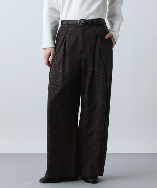 HARE（ハレ） ワイドパンツ スラックス VINTAGEジャガードワイドパンツ