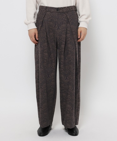 HARE（ハレ） スラックス VINTAGEジャガードワイドパンツ(HARE) メンズ