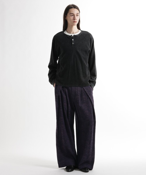 HARE（ハレ） スラックス VINTAGEジャガードワイドパンツ(HARE) メンズ