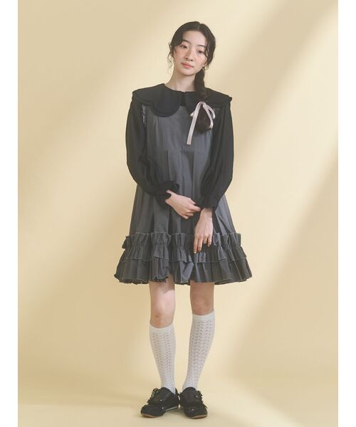 merry jenny（メリージェニー） ワンピース タックフリルミニ