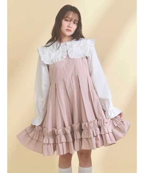 merry jenny（メリージェニー） ワンピース タックフリルミニ