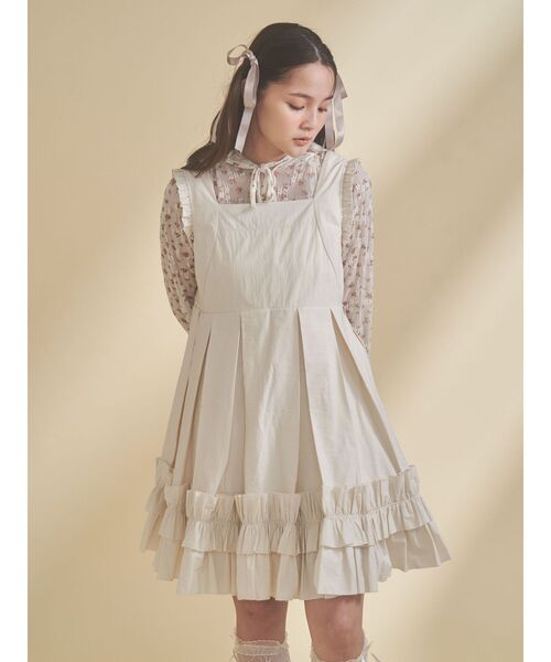 merry jenny（メリージェニー） ワンピース タックフリルミニ