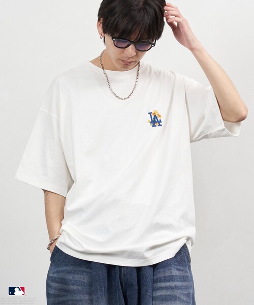 「PUBLUX」 半袖Tシャツ「MLBコラボ」 LARGE ブラック メンズ_画像2