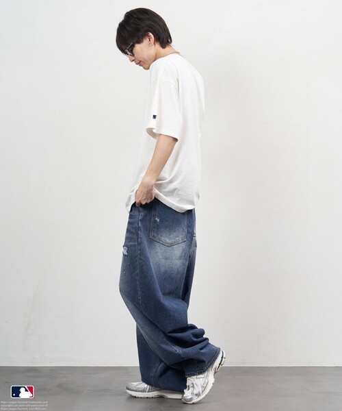 「PUBLUX」 半袖Tシャツ「MLBコラボ」 LARGE ブラック メンズ_画像8