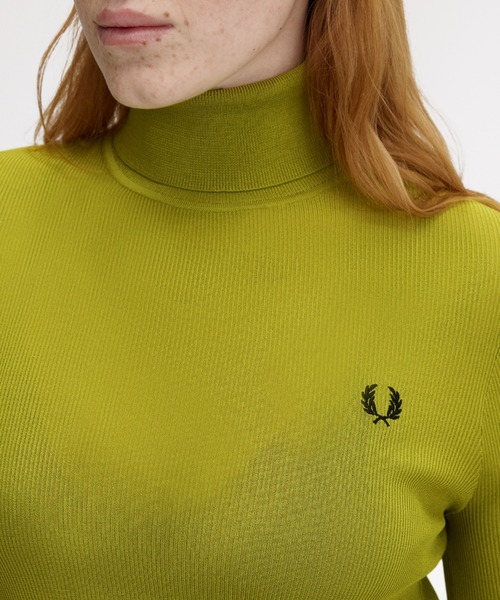 FRED PERRY（フレッドペリー） ニット セーター Rib Knit Roll Neck