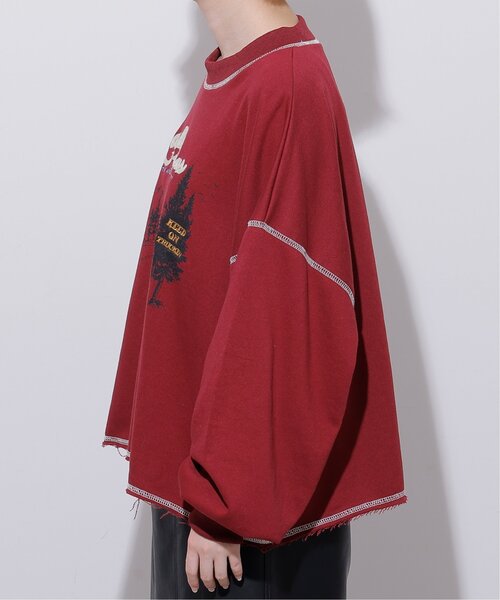 「DOUBLE NAME」 スウェットカットソー FREE キナリ レディース_画像9