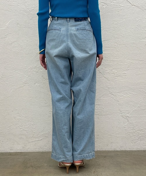 【未使用タグ付き】LOUNGEDRESS ラウンジドレス デニムVジレ グレー Loungedress（ラウンジドレス） パンツ MEDIUM ライトグレー