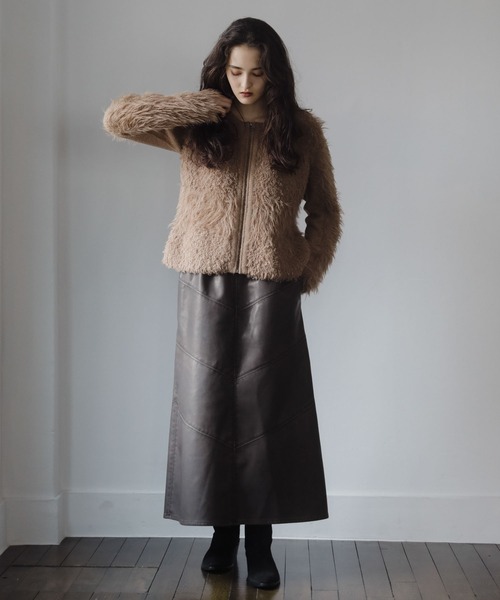 「ESCAR」 ブルゾン FREE ブラック レディース_画像4