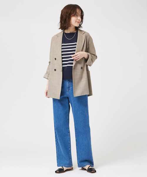 「abahouse mavie」 長袖ニット フリー ネイビー レディース_画像7