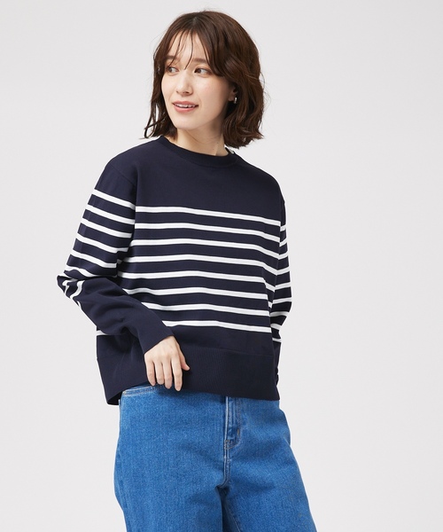 「abahouse mavie」 長袖ニット フリー ネイビー レディース_画像9