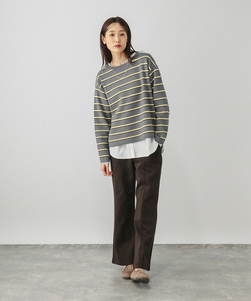 GLOBAL WORK - 良品❗️【GLOBAL WORK】柄ニットセーター(L)マルチカラー GLOBAL WORK（グローバルワーク） ニット セーター スウェットライク