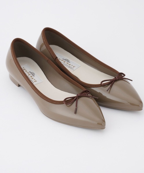 「TEMPERATE」 フラットパンプス 40 グリーン レディース_画像6