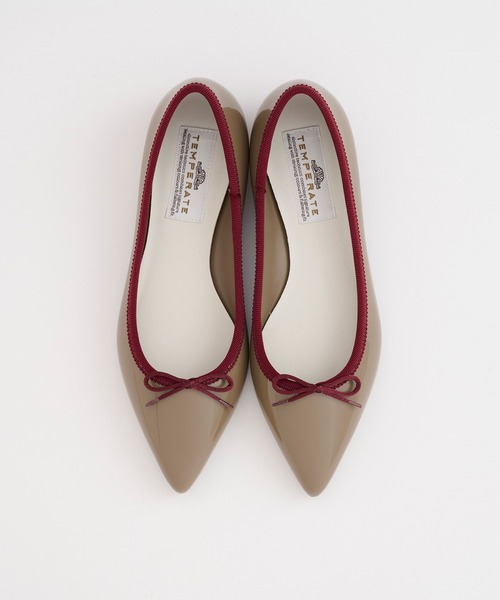 「TEMPERATE」 フラットパンプス 40 グリーン レディース_画像7