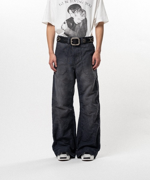 カーゴパンツ Distressed Moleskin Work Pants メンズの画像
