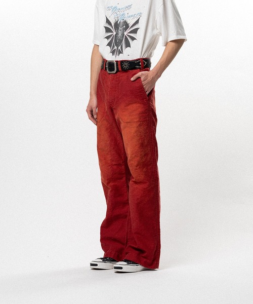 カーゴパンツ Distressed Moleskin Work Pants メンズの画像