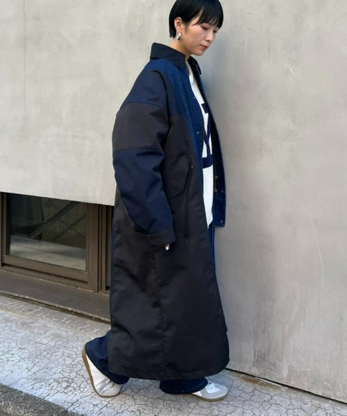 「etsinta」 コート ONE SIZE インディゴブルー レディース_画像5